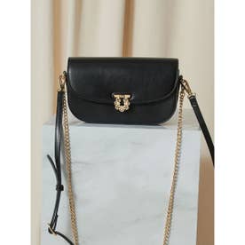 スカラップポイントラウンドバッグ （BLK）