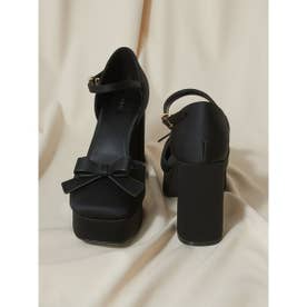 チャンキーヒールパンプス （BLK）