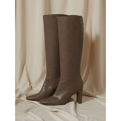 スクエアトゥロングブーツ （BLK）｜詳細画像