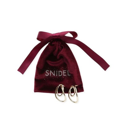 スナイデル SNIDEL ダブルラインフープピアス （SLV）｜詳細画像