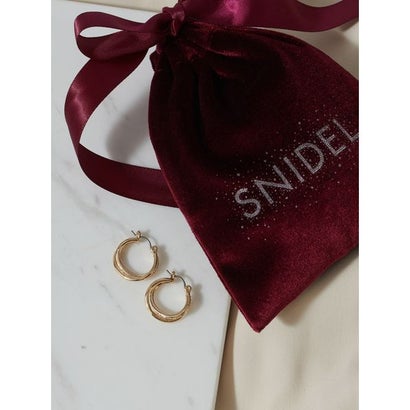 スナイデル SNIDEL ダブルフープピアス （GLD）｜詳細画像