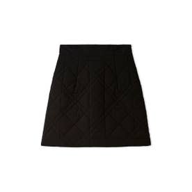 【WARM/セットアップ対応】キルティングミニスカート （BLK）