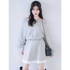 オフショルスウェットミニセットアップ （GRY）