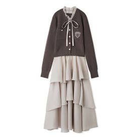 エンブレムカーデティアードセットワンピース （BRW）