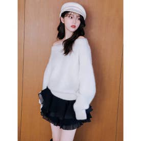 【WEB限定】レイヤードフリルスカショーパン （BLK）