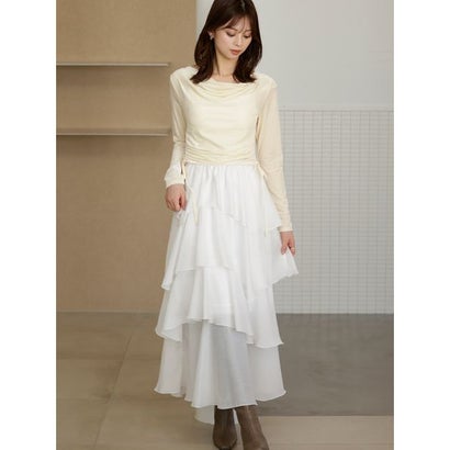 スナイデル SNIDEL 【WEB限定】カシュクールベロアドッキングワンピース （BLK）｜詳細画像