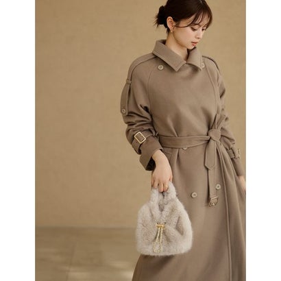 スナイデル SNIDEL 【HIGH QUALITY】ウールカシミアトレンチコート （IVR）｜詳細画像