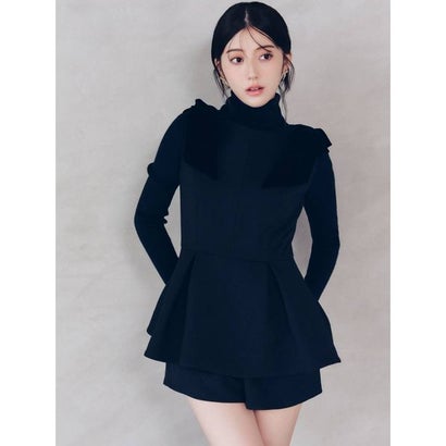 【WARM】シンプルハイネックニットプルオーバー （LPNK）｜詳細画像
