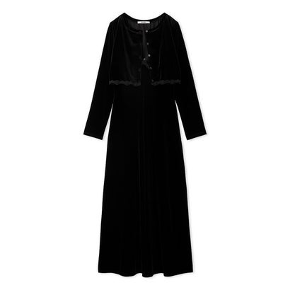 スナイデル SNIDEL レースディティールベロアアンサンブル （BLK）｜詳細画像