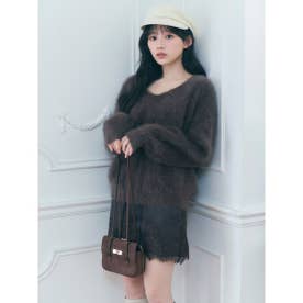 【HIGH QUALITY】レーストリムサテンミニスカショーパン （BRW）