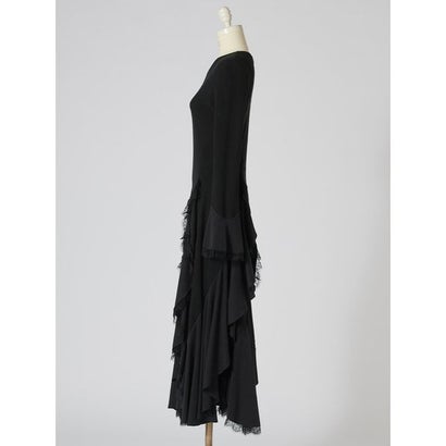 スナイデル SNIDEL レーストリムラッフルカットワンピース （BLK）｜詳細画像