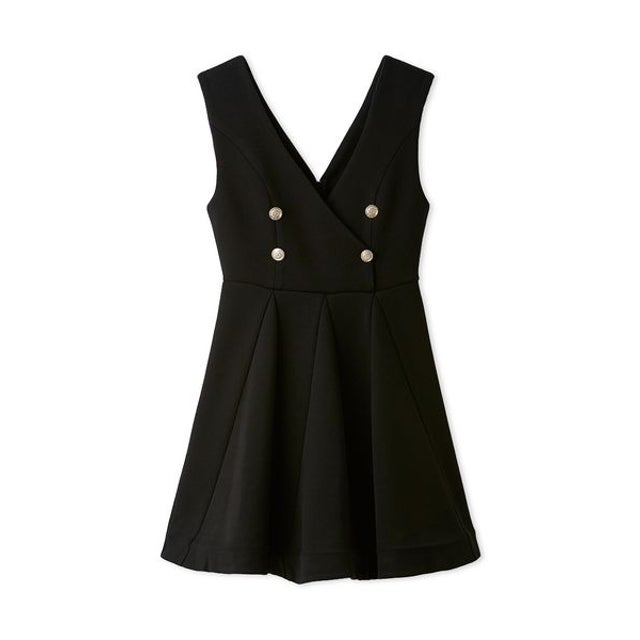 ダブルブレステッドジャンスカワンピース （BLK）