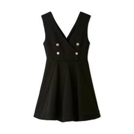 ダブルブレステッドジャンスカワンピース （BLK）