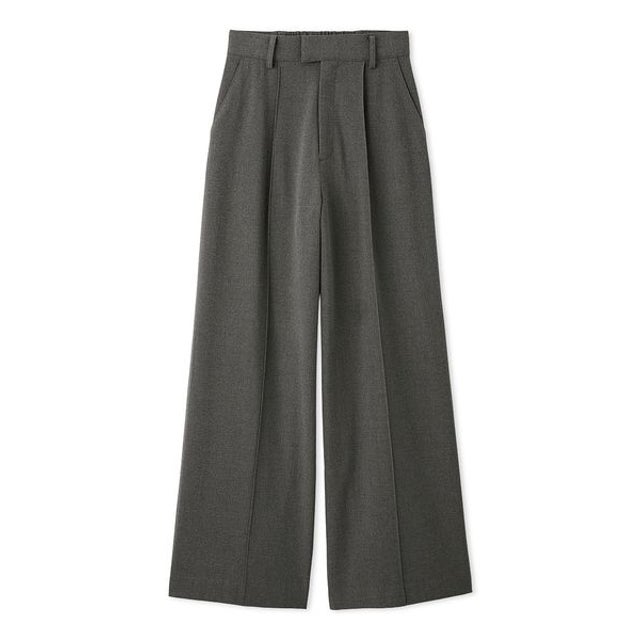 【WARM】シンプルタックパンツ （GRY）