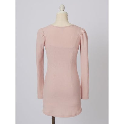 【SNIDEL/Juicy Couture】サーマルレイヤードワンピース （PNK）｜詳細画像