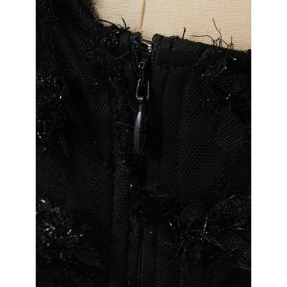 【SNIDEL/Juicy Couture】フェザーチュールワンピース （BLK）｜詳細画像