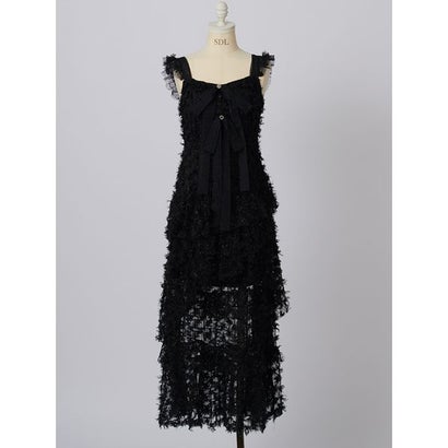 【SNIDEL/Juicy Couture】フェザーチュールワンピース （IVR）｜詳細画像