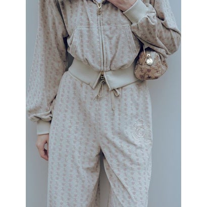 【SNIDEL/Juicy Couture】ベロアトラックパンツ （LGRY）｜詳細画像