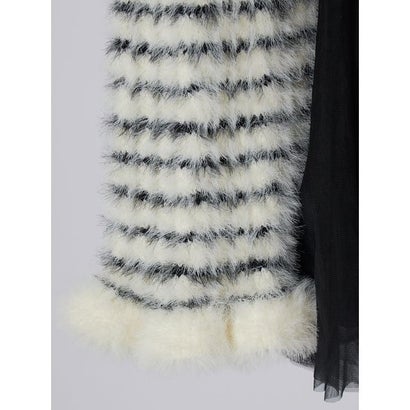 【SNIDEL/Juicy Couture】フェザーケーブルカーディガン （OWHT）｜詳細画像