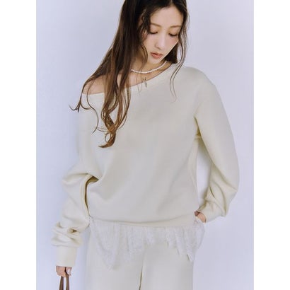 ペプラムレースキャミソール （OWHT）｜詳細画像