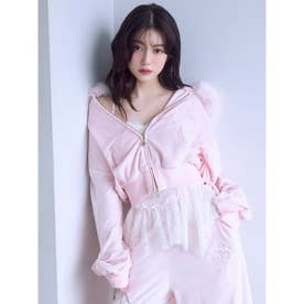 【SNIDEL/Juicy Couture】ベロアファーフーディー （PNK）