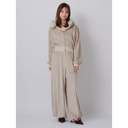 【SNIDEL/Juicy Couture】ベロアファーフーディー （LGRY）｜詳細画像