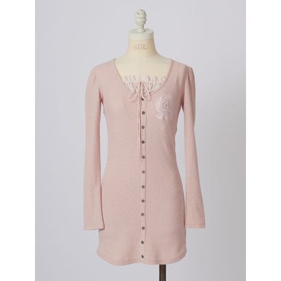 スナイデル SNIDEL 【SNIDEL/Juicy Couture】サーマルレイヤードワンピース （OWHT）｜詳細画像