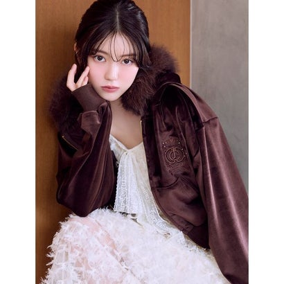 スナイデル SNIDEL 【SNIDEL/Juicy Couture】フェザーチュールワンピース （IVR）｜詳細画像