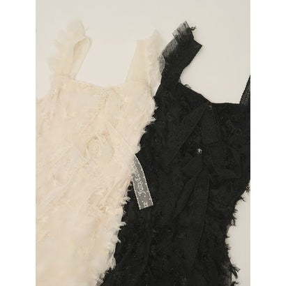 スナイデル SNIDEL 【SNIDEL/Juicy Couture】フェザーチュールワンピース （IVR）｜詳細画像