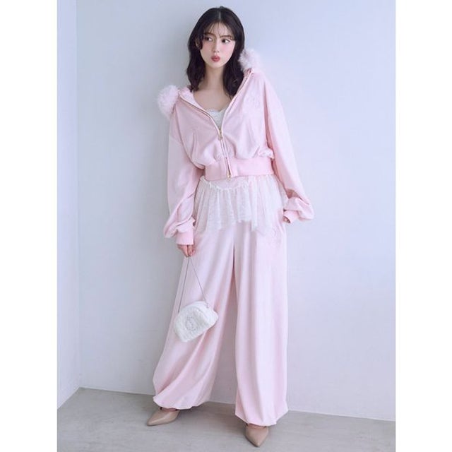 【SNIDEL/Juicy Couture】ベロアトラックパンツ （PNK）