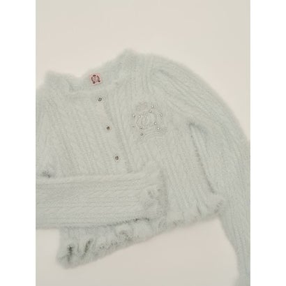 【SNIDEL/Juicy Couture】フェザーケーブルカーディガン （BORDER）｜詳細画像