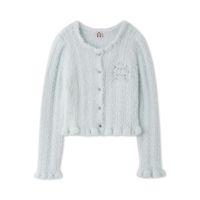 スナイデル SNIDEL 【SNIDEL/Juicy Couture】フェザーケーブルカーディガン （OWHT）｜詳細画像