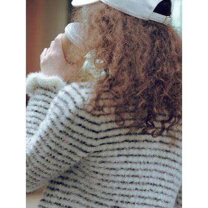 スナイデル SNIDEL 【SNIDEL/Juicy Couture】フェザーケーブルカーディガン （OWHT）｜詳細画像