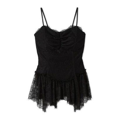 スナイデル SNIDEL ペプラムレースキャミソール （BLK）｜詳細画像
