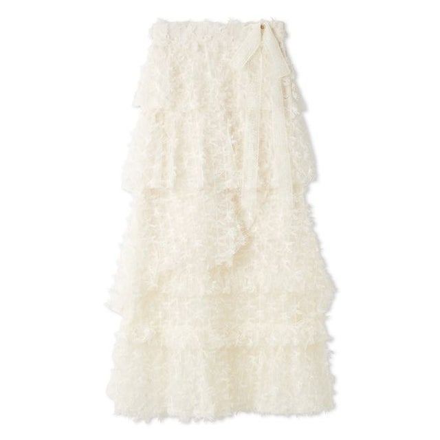 【SNIDEL/Juicy Couture】フェザーチュールスカート （IVR）