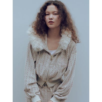 【SNIDEL/Juicy Couture】ベロアファーフーディー （PNK）｜詳細画像