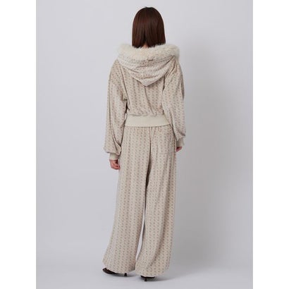 【SNIDEL/Juicy Couture】ベロアファーフーディー （LGRY）｜詳細画像