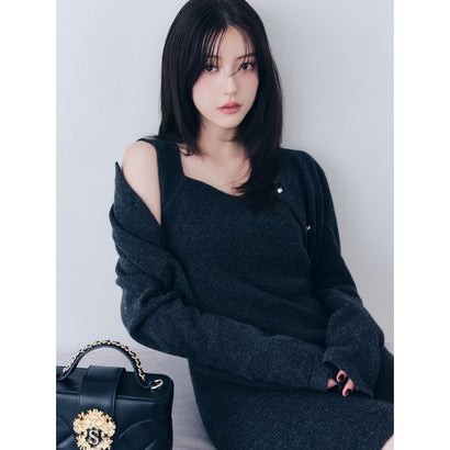 スナイデル SNIDEL 【HIGH QUALITY】メリノウールカーデセットワンピース （PNK）｜詳細画像