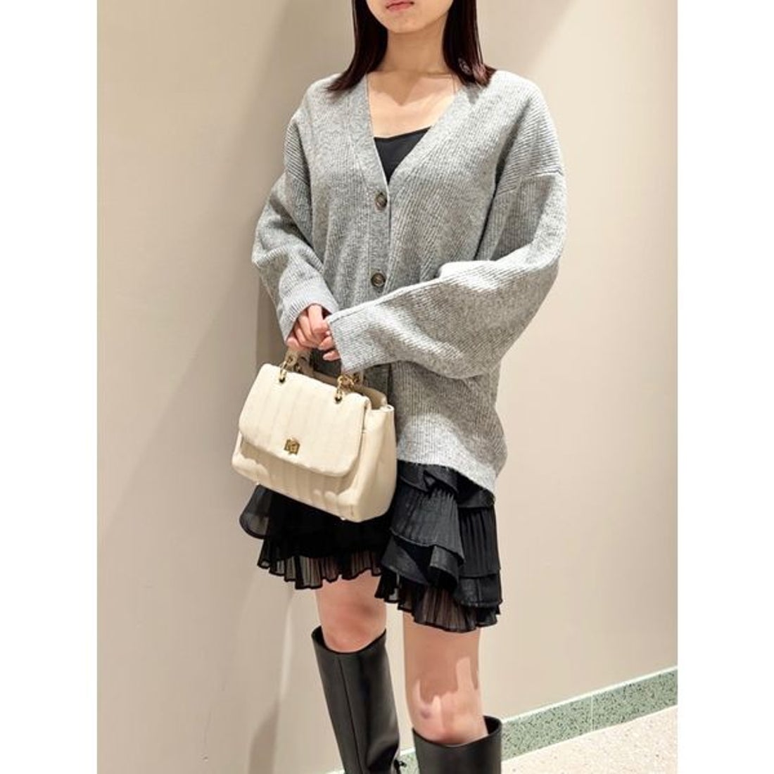 SNIDEL スナイデル ニットカーデ&キャミワンピースSET（SNIDEL 