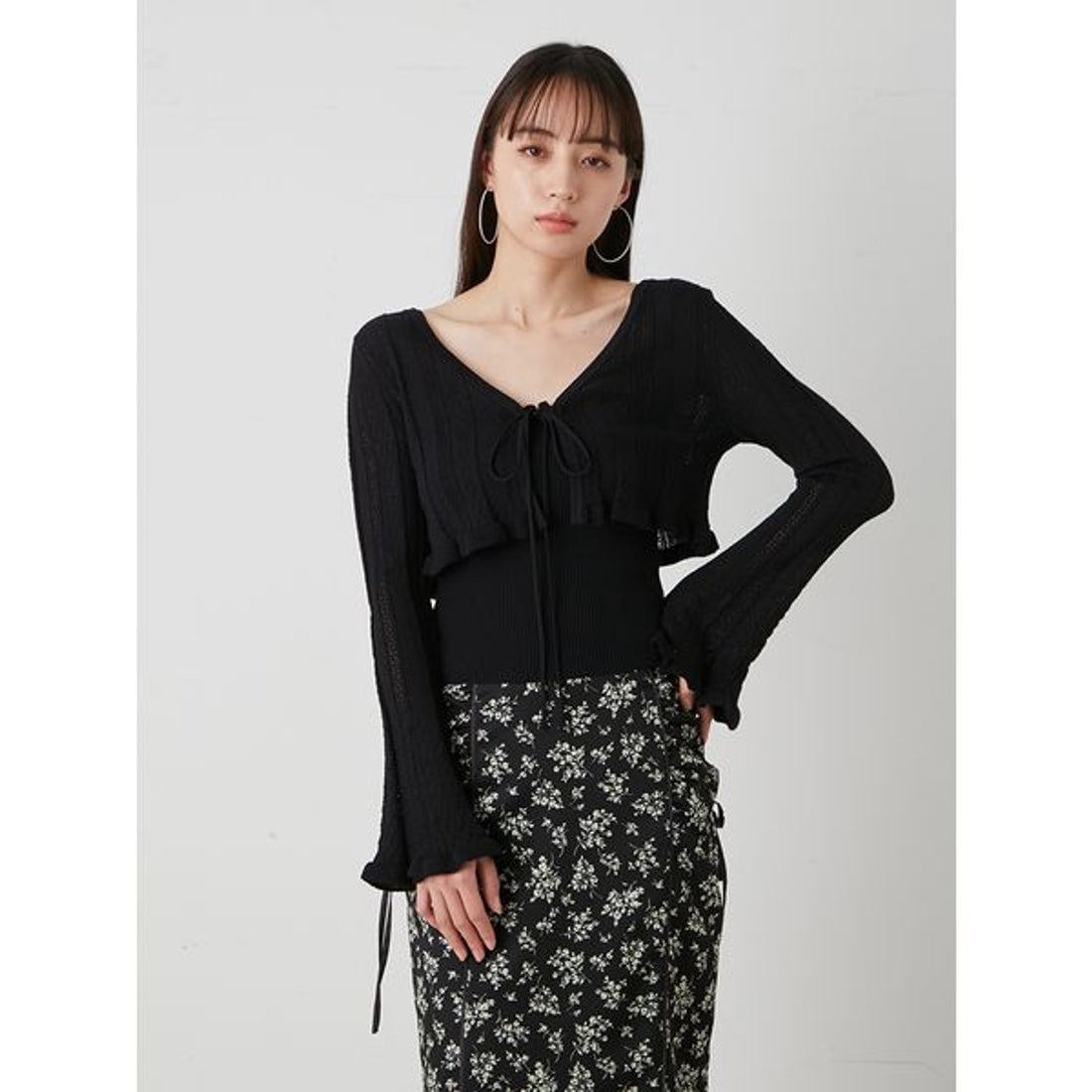 スナイデル SNIDEL カーデSETニットキャミ （BLK） -ファッション通販 