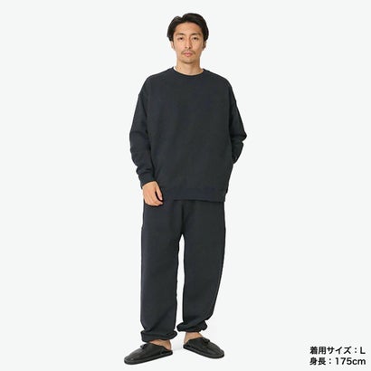 スノーピーク snow peak カットソー メンズ レディース ブランド 秋冬 プルオーバー スウェット トレーナー 長袖 ワンポイント リサイクル コットン Recycled Cotton Pullover SW-25SU403 （BLACK）｜詳細画像
