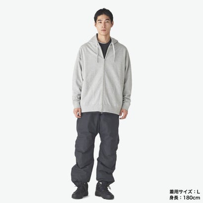 スノーピーク snow peak パーカー メンズ レディース おしゃれ ジップアップ フーディー スウェット ロゴ ワンポイント リサイクル コットン Recycled Cotton Zip Up Parka SW-25SU402 （M.GREY）｜詳細画像