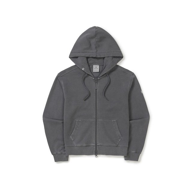 /Pigment Women's Zip Up Hoodie S CH （CHARCOAL）