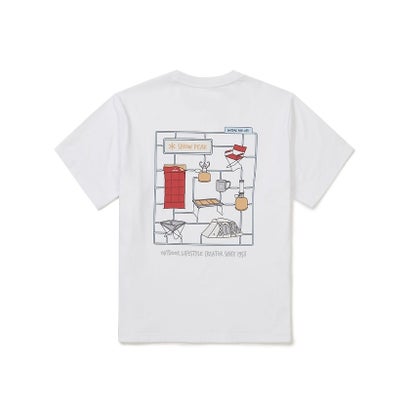 スノーピーク/Cotton Camping Gear S/S T-Shirt L WH （WHITE）｜詳細画像