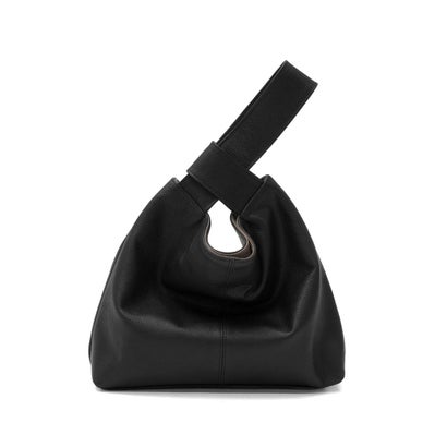 トートバッグ メンズ レディース 本革 牛革 レザー 軽量 ミニ トート ハンドバッグ 小さめ シンプル きれいめ 上品 ワンマイルバッグ A5 CLAUDIO ワンハンドルバッグ SOX029 （BLACK）｜詳細画像