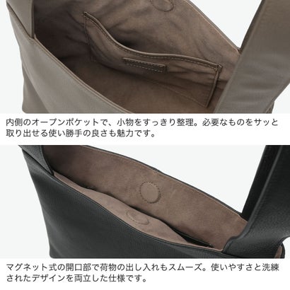 トートバッグ メンズ レディース 本革 牛革 レザー 軽量 ミニ トート ハンドバッグ 小さめ シンプル きれいめ 上品 ワンマイルバッグ A5 CLAUDIO ワンハンドルバッグ SOX029 （BLACK）｜詳細画像