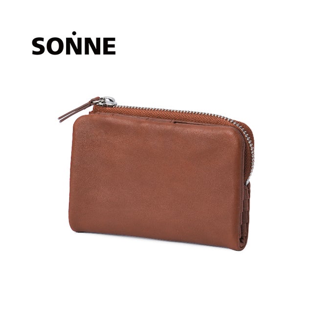 ソフテン 二つ折り財布 ミドル財布 ミドルウォレット 本革 メンズ ブランド SOFTEN SOFT002 （ブラウン）