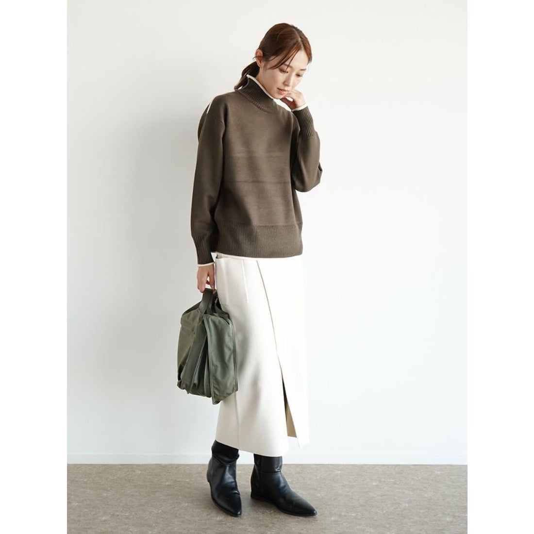 クローブ CLOVE story.×nouer 2wayショルダーバッグ （カーキ 
