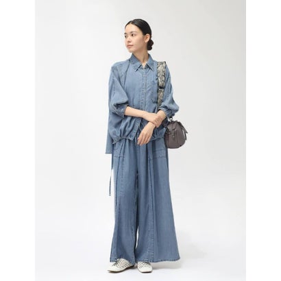 クローブ CLOVE 【大人気アイテム入荷！/ セットアップ可能】ドロストテンセルデニムシャツ （ブラック）｜詳細画像