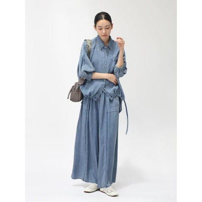 クローブ CLOVE 【大人気アイテム入荷！/ セットアップ可能】ドロストテンセルデニムシャツ （ブラック）｜詳細画像